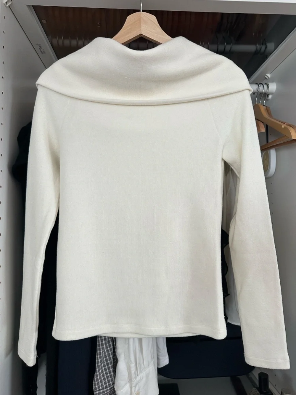Marcela London cream off-the-shoulder sweater